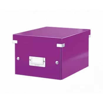 Leitz Click & Store WOW maža laikymo dėžutė, violetinė, kartonas, 540 g