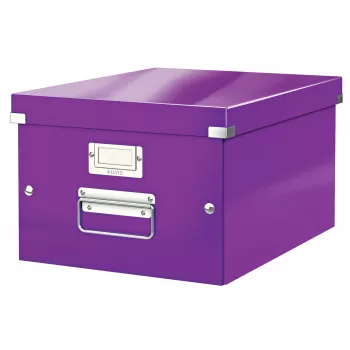 Leitz Click & Store WOW vidutinė laikymo dėžė, violetinė, kartonas, 16,7 L, 281 mm, 200 mm, 265 x 335 x 188 mm