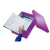 Leitz Click & Store WOW vidutinė laikymo dėžė, violetinė, kartonas, 16,7 L, 281 mm, 200 mm, 265 x 335 x 188 mm