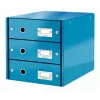 Leitz Click & Store WOW spintelė su stalčiais (3 stalčiai), mėlyna, kartonas, 2,21 kg