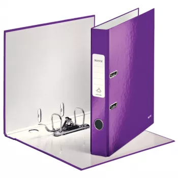 Leitz Lever Arch File 180° WOW laminuotas A4 50mm violetinis