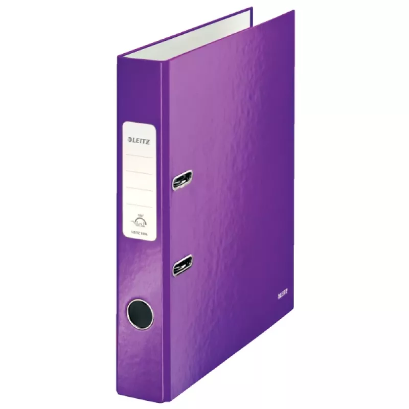 Leitz Lever Arch File 180° WOW laminuotas A4 50mm violetinis