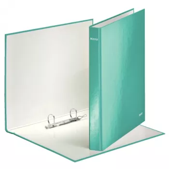 Leitz Ringbinder WOW Laminuotas A4+ 2DR/25mm, A4, Kartonas, Mėlyna, Balta, 250 lapų, 80 g/m²