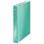 Leitz Ringbinder WOW Laminuotas A4+ 4DR/25mm, A4, kartonas, metalinis, turkio, 230 lapų, 80 g/m², 2.5 cm