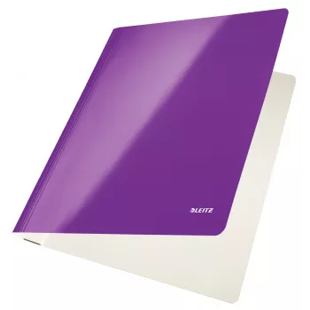 Leitz WOW A4 plokščiasis aplankalas iš kartono, violetinis, 250 lapų