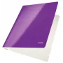 Leitz WOW A4 plokščiasis aplankalas iš kartono, violetinis, 250 lapų