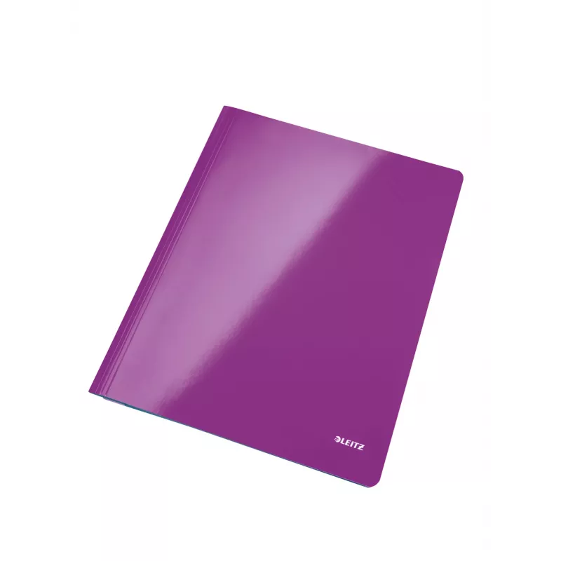 Leitz WOW A4 plokščiasis aplankalas iš kartono, violetinis, 250 lapų