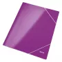 Leitz 3-Atvartinis Aplankas WOW Card/POB A4, violetinis, polipropilenas, 250 lapų