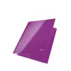 Leitz 3-Atvartinis Aplankas WOW Card/POB A4, violetinis, polipropilenas, 250 lapų