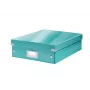 Leitz Click & Store WOW Vidutinė organizavimo dėžutė, mėlyna, kartonas, 880 g