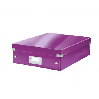 Leitz Click & Store WOW Medium Organiser Box, violetinė, kartonas, 880 g