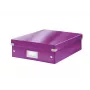 Leitz Click & Store WOW Medium Organiser Box, violetinė, kartonas, 880 g