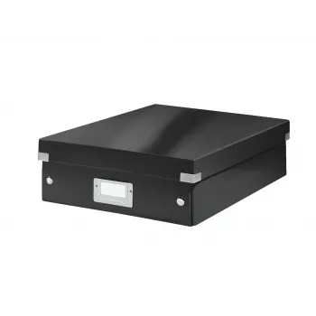 Leitz Click & Store WOW Medium Organiser Box, juoda, kartonas, 880 g