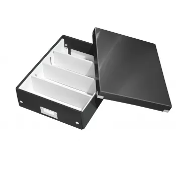 Leitz Click & Store WOW Medium Organiser Box, juoda, kartonas, 880 g