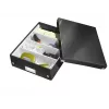 Leitz Click & Store WOW Medium Organiser Box, juoda, kartonas, 880 g