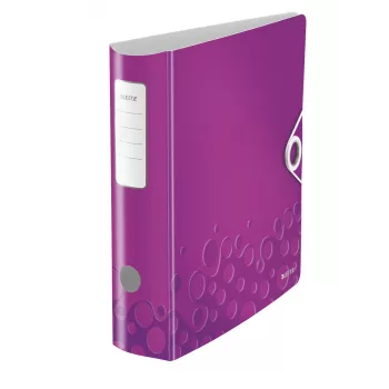 Leitz Lever Arch File Active PP WOW A4/80mm, A4, poliuretaninis putplastis, violetinė, 500 lapų, 80 g/m², 8,2 cm
