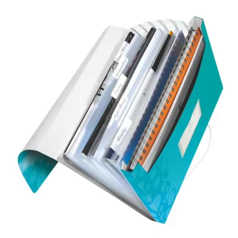 Leitz Project File WOW PP, A4 segtuvas, polipropilenas (PP), turkio spalva, 200 lapų, 254 mm