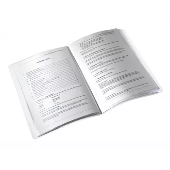 Leitz Display Book WOW PP 20 kišenių, mėlyna, metalinė, PVC, A4, 231 mm, 13 mm