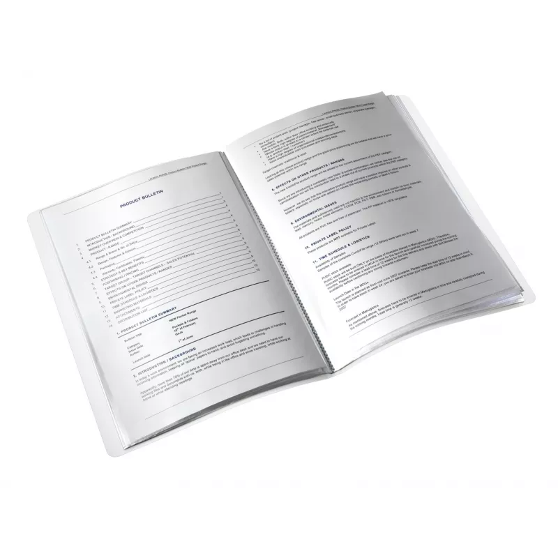 Leitz Display Book WOW PP 20 kišenių, mėlyna, metalinė, PVC, A4, 231 mm, 13 mm