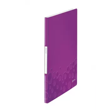 Leitz Display Book WOW 20 kišenių, metalinis purpurinis, PVC, A4