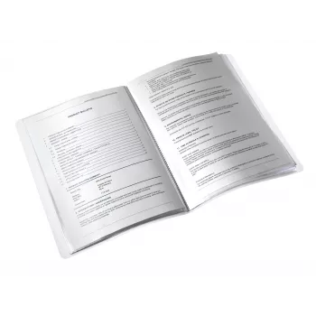Leitz Display Book WOW 20 kišenių, metalinis purpurinis, PVC, A4