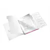 Leitz Divider Book WOW PP 6 skirtukų, A4, polipropilenas (PP), metalinis, rožinis, 200 lapų, 260 mm, 17 mm