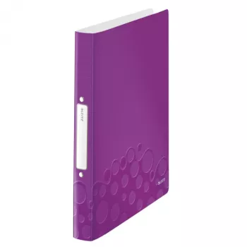 Leitz WOW segtuvas A4 2RR/25mm, PP, violetinis/baltas