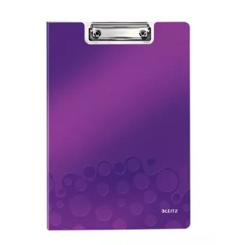 Leitz planšetė su dangteliu WOW, A4, poliuretano putplastis, violetinė, 75 lapai, 1 kišenė, 230 mm