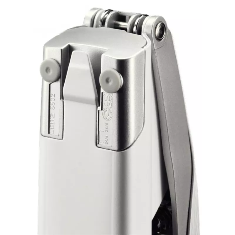 Segiklis Leitz NeXXt Stapler Style, 30 lapų, metalinis, sidabrinis/baltas