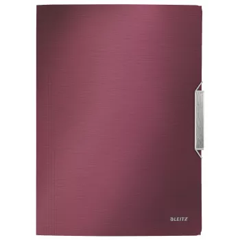 Leitz 3-Flap Folder Style PP A4, A4, polipropilenas (PP), raudona, 150 lapų, 80 g/m², elastinė juosta