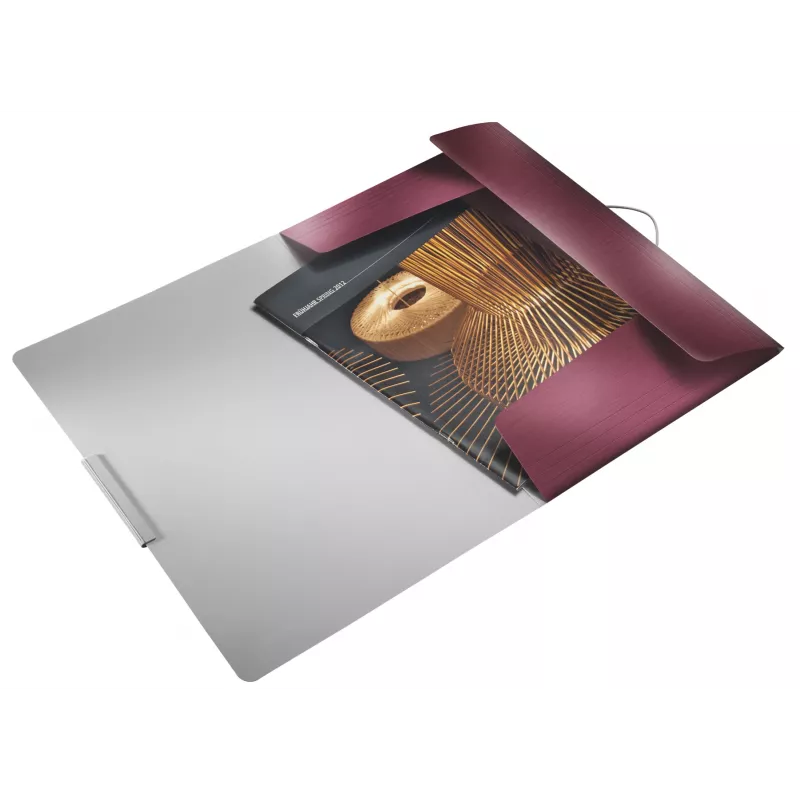 Leitz 3-Flap Folder Style PP A4, A4, polipropilenas (PP), raudona, 150 lapų, 80 g/m², elastinė juosta