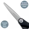 Žirklės Leitz Titanium Quality 150 mm, suaugusiems, tiesus pjūvis