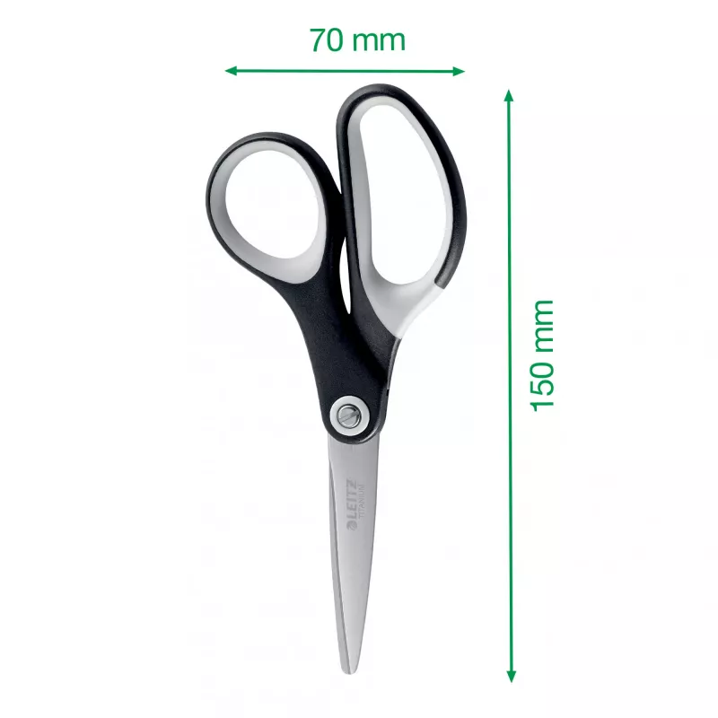 Žirklės Leitz Titanium Quality 150 mm, suaugusiems, tiesus pjūvis