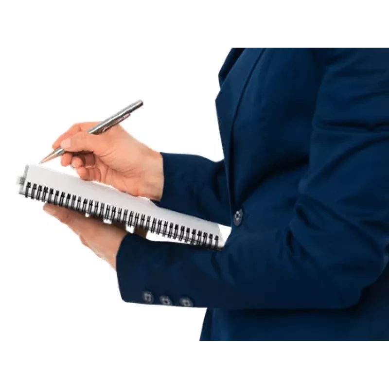 Užrašų knygelė Leitz Office A4 linijuota, vielinis įrišimas, PP viršelis, 90 lapų, mėlyna/pilka