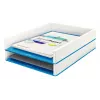 Leitz WOW dviejų spalvų dokumentų dėklas, plastikinis, mėlynas, metalinis, A4, 267 mm, 336 mm, 49 mm