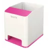 Leitz Sound Pen Holder WOW, rožinė, balta, polistirenas, 90 mm, 101 mm, 100 mm, 140 g