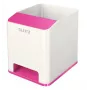 Leitz Sound Pen Holder WOW, rožinė, balta, polistirenas, 90 mm, 101 mm, 100 mm, 140 g