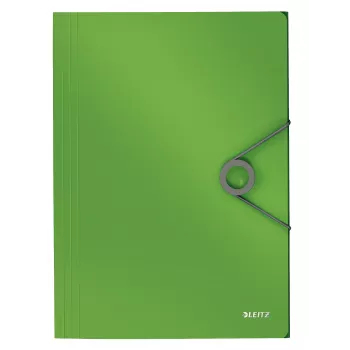 Leitz 3-Flap Folder Solid PP A4 Aplankalas su atvartais, A4, polipropilenas (PP), žalias, 150 lapų, 80 g/m²