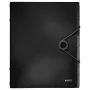 Leitz Divider Book Solid 6 skirtukų, Atverčiamas aplankas, A4, Polipropilenas (PP), Juoda, 200 lapų, 80 g/m²