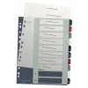 Leitz Index PC Printable 1-10 Style PP A4+ – daugkartinis numerinis skirtukas