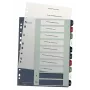 Leitz Index PC Printable 1-10 Style PP A4+ – daugkartinis numerinis skirtukas