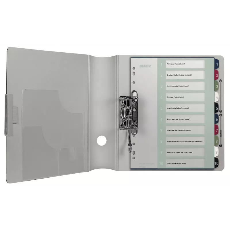 Leitz Index PC Printable 1-10 Style PP A4+ – daugkartinis numerinis skirtukas