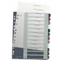 Leitz Index PC Printable 1-12 Style PP A4+