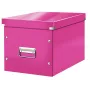 Leitz Box Click & Store WOW Cube Large Storage Box, Fuchsia, 320x360x310 mm