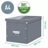 Leitz Box Click & Store WOW Cube Large Storage Box, Fuchsia, 320x360x310 mm