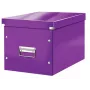 Leitz Box Click & Store WOW Cube Large Storage Box, didelė laikymo dėžė, violetinė