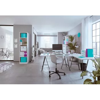Leitz Box Click & Store WOW Cube Large Storage Box, didelė laikymo dėžė, violetinė