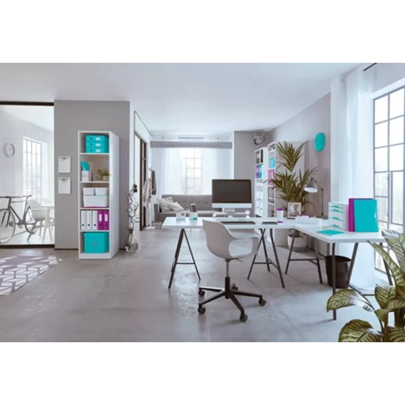 Leitz Box Click & Store WOW Cube Large Storage Box, didelė laikymo dėžė, violetinė