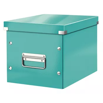 Leitz Storage Box Click & Store WOW Cube Medium, Turkio, Kartonas, 260 mm, 260 mm, 240 mm