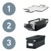 Leitz Storage Box Click & Store WOW Cube Medium, Turkio, Kartonas, 260 mm, 260 mm, 240 mm